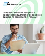 Льготную программу кредитования для МСП по ставке от 5% годовых запустили в России
